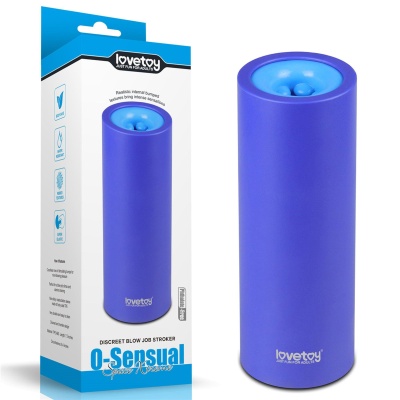 Masturbator O-Sensual Discreet Blow Job Stroker 19 cm fioletowy - 1