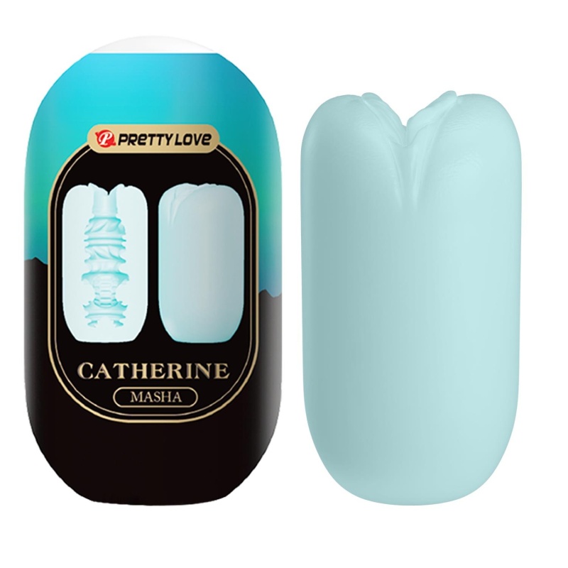 Masturbator Catherine MASHA z 3 teksturami, 10 x 5,5 cm - 8
