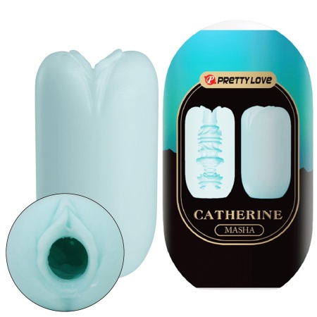 Masturbator Catherine MASHA z 3 teksturami, 10 x 5,5 cm - 10