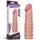 Nakładka na penisa Pleasure X Tender 5 cm - zwiększenie długości i obwodu, kolor Flesh - 1