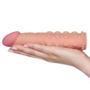 Nakładka na penisa Pleasure X Tender 5 cm - zwiększenie długości i obwodu, kolor Flesh - 2