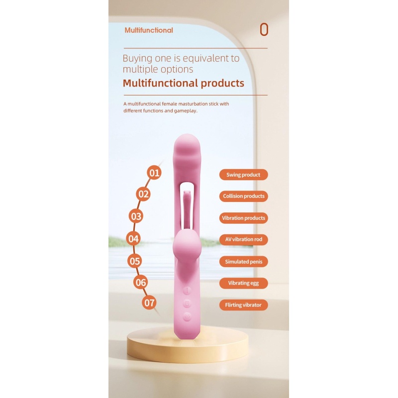 Wibrator Corse USB 36 trybów wibracji i tappingu, 21 cm - 10