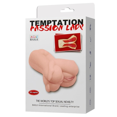 Masturbator TEMPTATION PASSION LADY z podwójnymi otworami TPR - 10