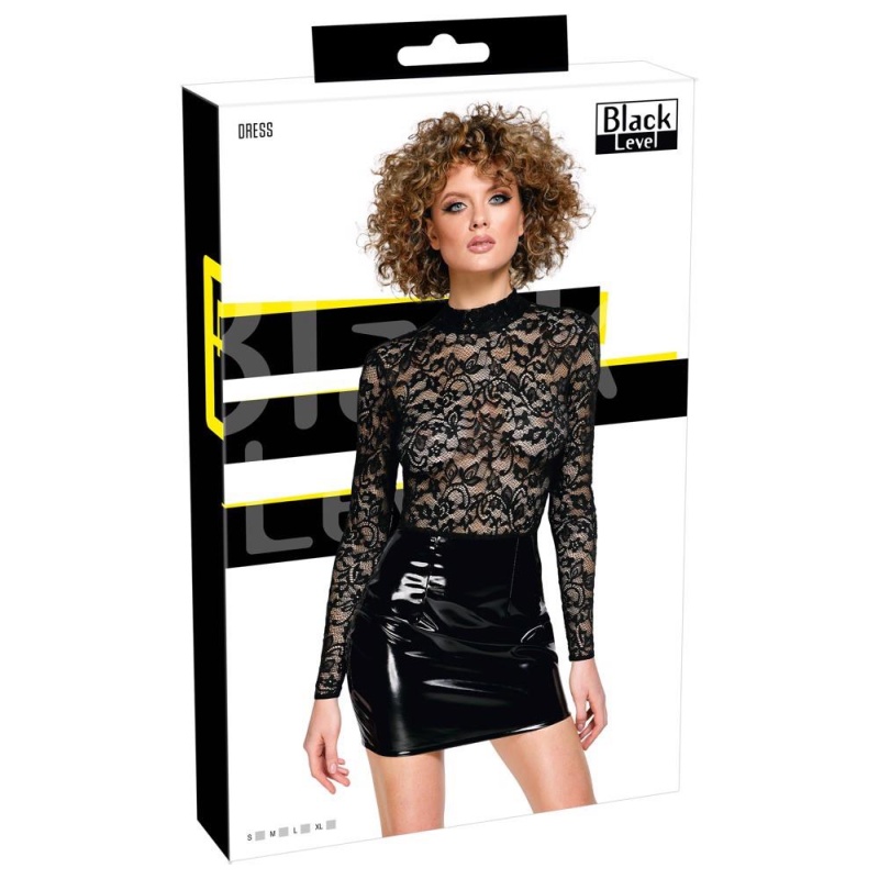 Vinyl Dress Lace M - 1