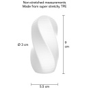 Masturbator Hero Medium Swirl z teksturą spiralną, 10 cm - 5