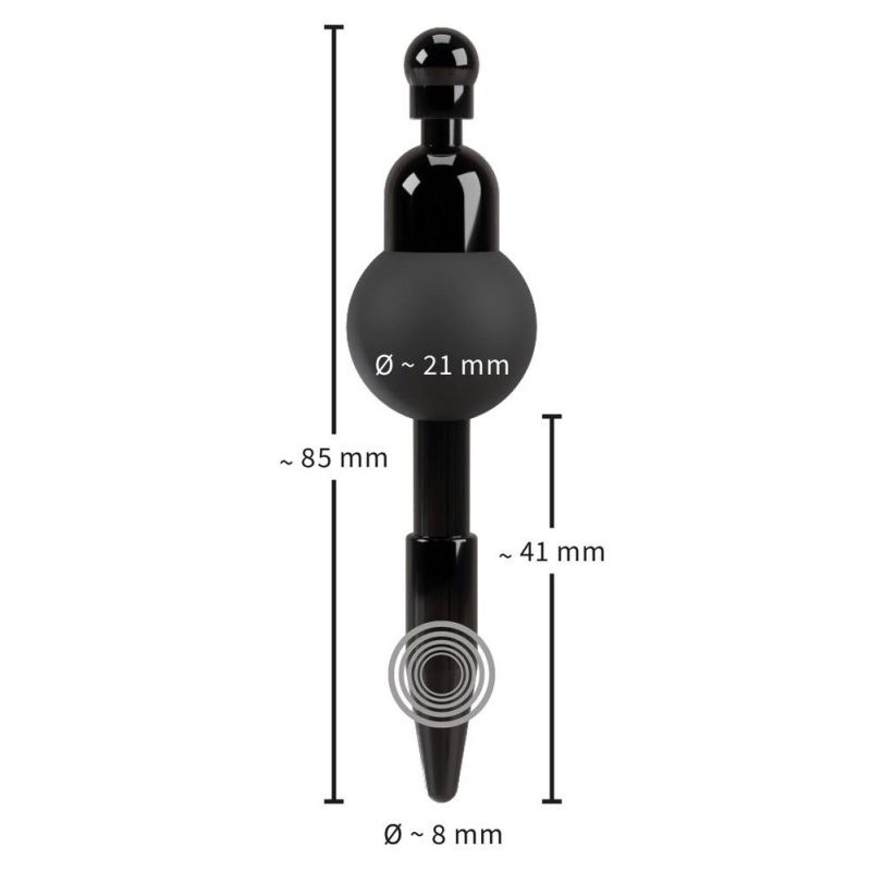 Vibrating Penis Plug 8mm - 8