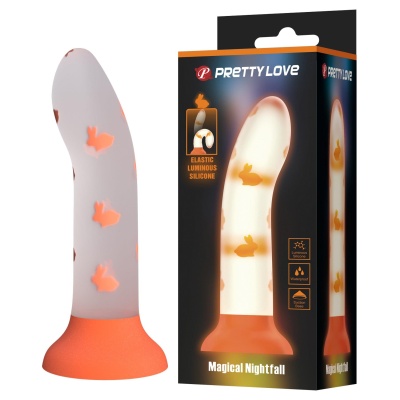 Dildo Magical Nightfall z przyssawką i efektem fotoluminescencji - 1