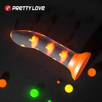 Dildo Magical Nightfall z przyssawką i efektem fotoluminescencji - 1 2