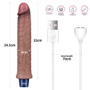 Wibrator silikonowy LoveToy Real Softee 24 cm z wibracjami - 2