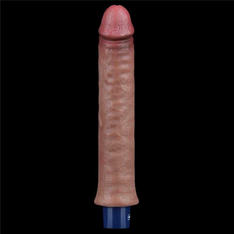 Wibrator silikonowy LoveToy Real Softee 24 cm z wibracjami - 5