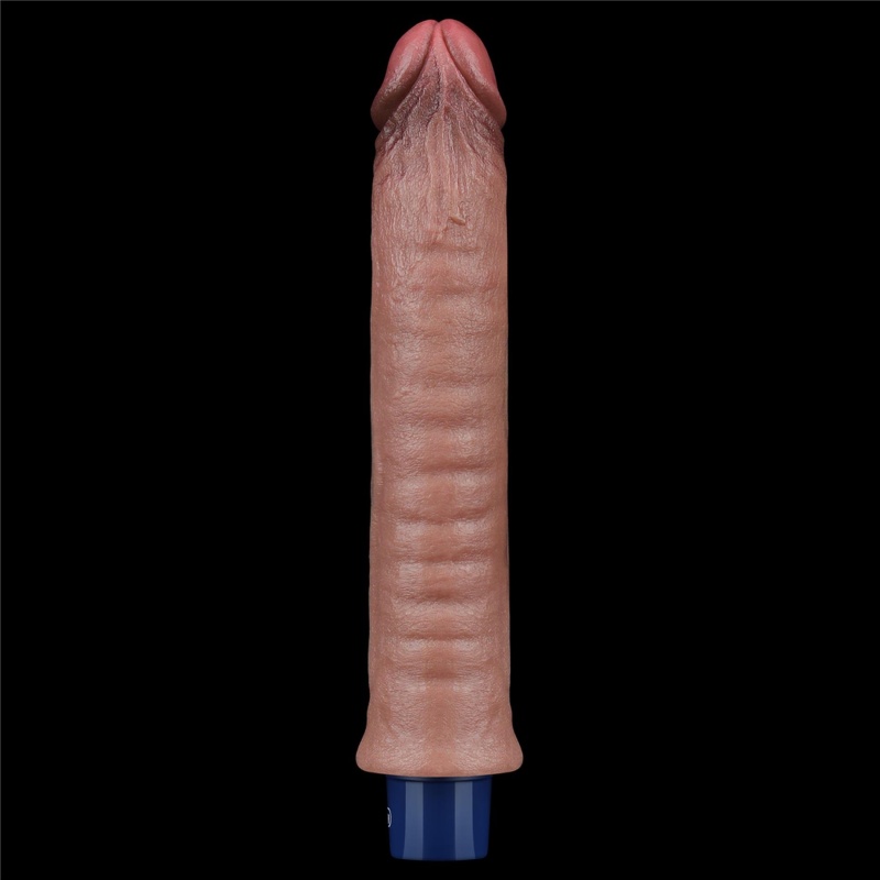 Wibrator silikonowy LoveToy Real Softee 24 cm z wibracjami - 6