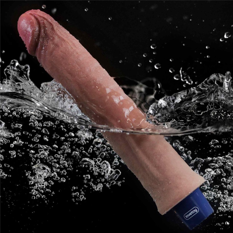 Wibrator silikonowy LoveToy Real Softee 24 cm z wibracjami - 12