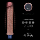 Wibrator silikonowy LoveToy Real Softee 24 cm z wibracjami - 14