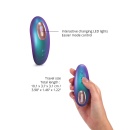 Stymulator łechtaczki Dreamer Iridescent Turquoise - ultra-płaska obudowa, 5 trybów Flapping i technologia Sense Touch - 2