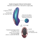 Stymulator łechtaczki Dreamer Iridescent Turquoise - ultra-płaska obudowa, 5 trybów Flapping i technologia Sense Touch - 3