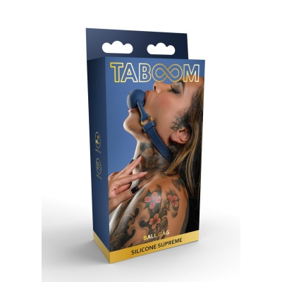 Silicone Mouth Gag Blue - 1 2
