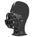 Muzzle with Removable Ball Gag - Black - 1