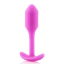 Snug Plug 1 Fuchsia - ważony plug analny z elastyczną szyjką i uchwytem, długość 8,6 cm, średnica 2,2 cm - 4