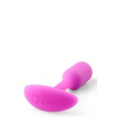 Snug Plug 1 Fuchsia - ważony plug analny z elastyczną szyjką i uchwytem, długość 8,6 cm, średnica 2,2 cm - 5