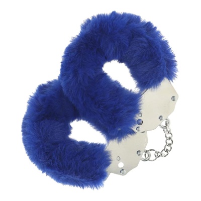 Heavy-duty Fluffy Handcuffs - Navy - 1