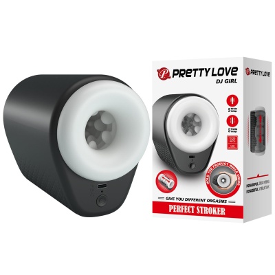 Masturbator Dj Girl z wibracją i ruchem posuwisto-zwrotnym, 15,6 cm - 1