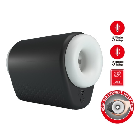 Masturbator Dj Girl z wibracją i ruchem posuwisto-zwrotnym, 15,6 cm - 3