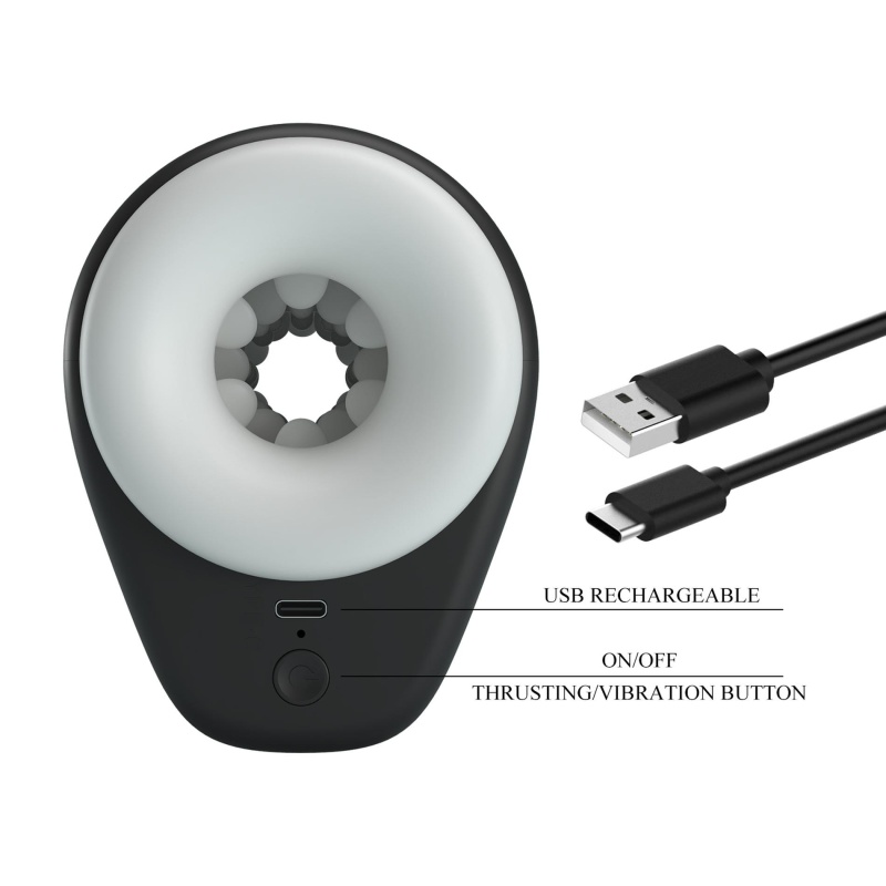 Masturbator Dj Girl z wibracją i ruchem posuwisto-zwrotnym, 15,6 cm - 11