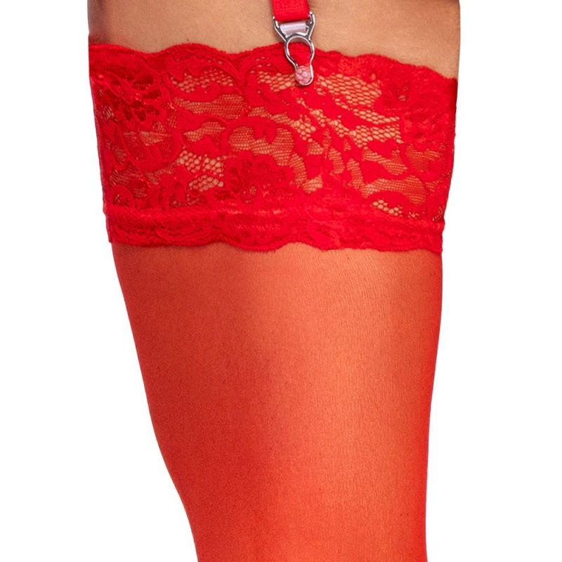 Stockings red XL - 6