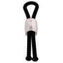 Regulowana pętla erekcyjna Rebel Heavy Rope Cock Strap z przesuwnym obciążeniem 84 g, długość 14,5 cm - 3