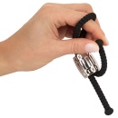 Regulowana pętla erekcyjna Rebel Heavy Rope Cock Strap z przesuwnym obciążeniem 84 g, długość 14,5 cm - 5