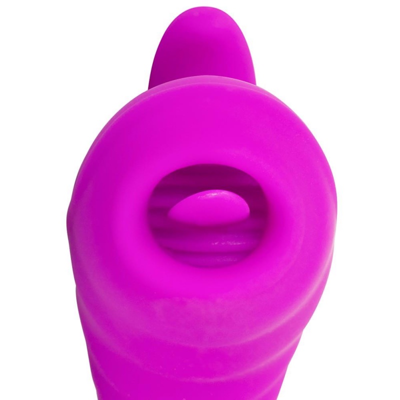 Licking Panty Vibe – stymulator waginalno-łechtaczkowo-analny z języczkami i pilotem bezprzewodowym, 11 cm - 7