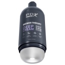 Masturbator PDX Shower Therapy Deep Cream – dyskretna butelka, regulacja podciśnienia, 20,7 cm - 2