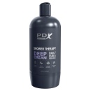 Masturbator PDX Shower Therapy Deep Cream – dyskretna butelka, regulacja podciśnienia, 20,7 cm - 3