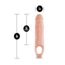 Przedłużacz penisa Performance Plus 9″ - silikonowy, z paskiem na jądra, długość całkowita 23 cm - 3