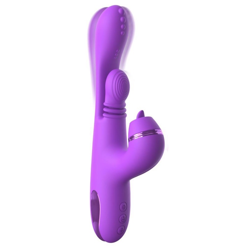 Wibrator króliczek IntiMotion Pulse Pro z 4 silnikami i stymulatorem FlickerFlow, 24 cm - 5
