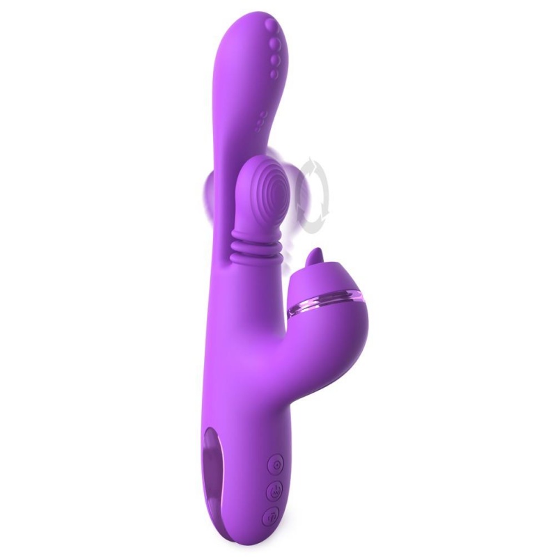Wibrator króliczek IntiMotion Pulse Pro z 4 silnikami i stymulatorem FlickerFlow, 24 cm - 6