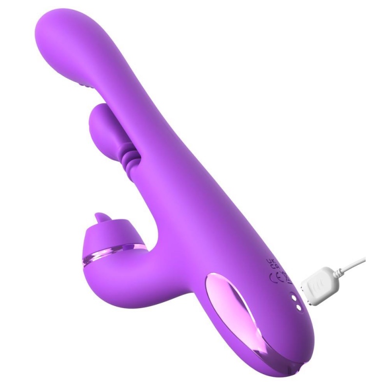 Wibrator króliczek IntiMotion Pulse Pro z 4 silnikami i stymulatorem FlickerFlow, 24 cm - 7