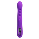 Sabien Purple - Wibrator Króliczek z Funkcją Thumping i Wyświetlaczem LED, 24 cm - 3