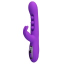 Sabien Purple - Wibrator Króliczek z Funkcją Thumping i Wyświetlaczem LED, 24 cm - 4