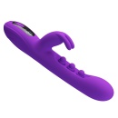 Sabien Purple - Wibrator Króliczek z Funkcją Thumping i Wyświetlaczem LED, 24 cm - 5