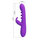 Sabien Purple - Wibrator Króliczek z Funkcją Thumping i Wyświetlaczem LED, 24 cm - 8