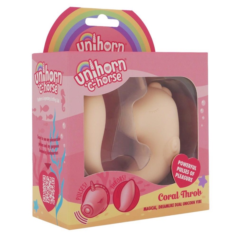 Wibrator C-Horse Coral Throb – podwójna stymulacja punktu G i łechtaczki, 2 silniki, 15 cm - 1