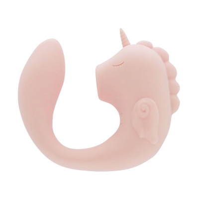 Wibrator C-Horse Coral Throb – podwójna stymulacja punktu G i łechtaczki, 2 silniki, 15 cm - 1 2