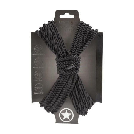Polyester Bondage Rope - 10 m - Black - 1