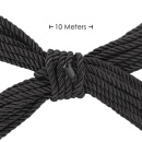 Polyester Bondage Rope - 10 m - Black - 2