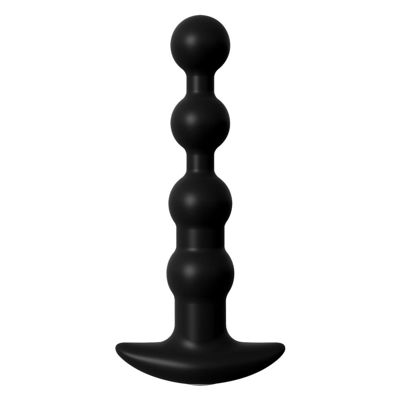 Wibrujące korale analne Elite - 6 stopniowanych elementów, ładowanie USB, szeroka podstawa, powłoka Luv-Touch™ - 1