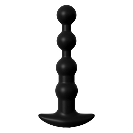 Wibrujące korale analne Elite - 6 stopniowanych elementów, ładowanie USB, szeroka podstawa, powłoka Luv-Touch™ - 1