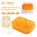 Masturbator uniwersalny Tenga UNI Topaz - elastyczny, odwracalny rękaw TPE o długości 6 cm - 2