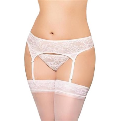 Garterbelt 3316 - Plus Size - white 3XL - 1