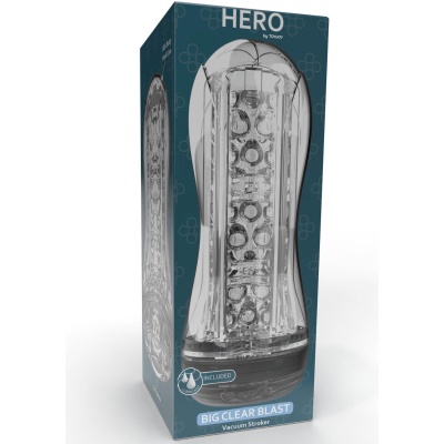 Masturbator Big Clear Blast Vacuum Stroker z regulacją ssania, 22 x 9 cm - 1 2